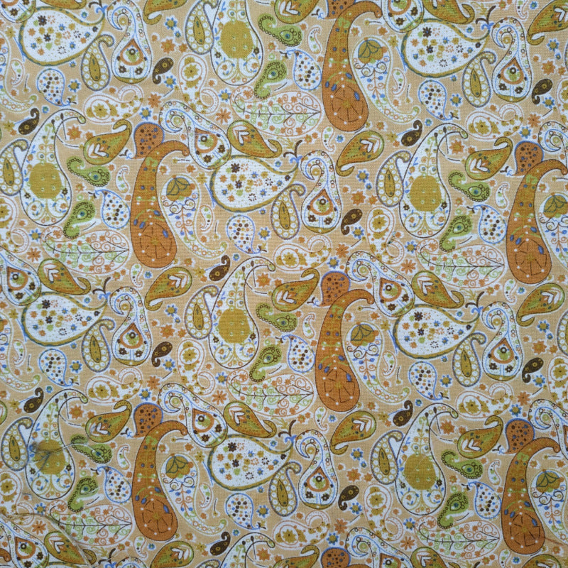 Polyester Plain Cashew Printing Fabric